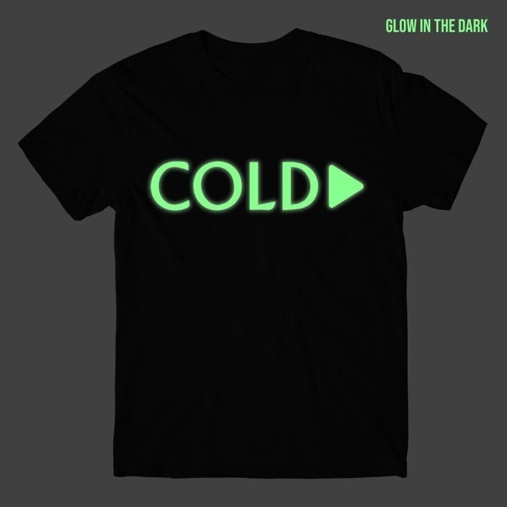 Glow In The Dark Cold Retro Typography Graphic T-Shirt